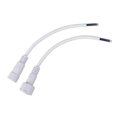 Соединительный кабель (2pin) герметичный (IP67) 2х1,0кв мм белый