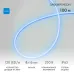 Гибкий неон 8х16мм двухсторонний 120 LED/м СИНИЙ 230В бухта 100м (с комплектом подключения)