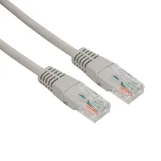 Патч-корд категории 5e UTP LSZH CCA 0.5м серый    18-8001