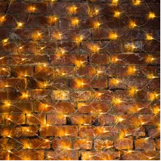Гирлянда Сеть 2х1,5 м, свечение с динамикой, прозрачный ПВХ, 288 LED, 230 В, теплый белый