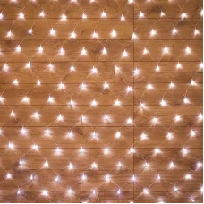 Гирлянда Сеть 1,8х1,5 м, прозрачный ПВХ, 180 LED белые