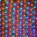 Гирлянда Сеть 2x3 м, черный каучук, 432 LED мультиколор