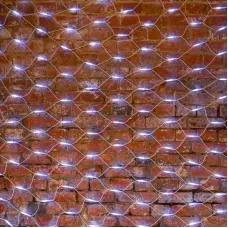 Гирлянда Сеть 2x3 м, белый каучук, 432 LED белые