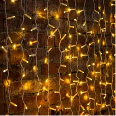 Гирлянда светодиодная Занавес 2х3м 600 LED ТЕПЛЫЙ БЕЛЫЙ белый ПВХ IP65 постоянное свечение 230В соединяется NEON-NIGHT нужен шнур 303-500-1