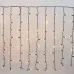 Гирлянда светодиодная Занавес 2х0,8м 160 LED ТЕПЛЫЙ БЕЛЫЙ черный ПВХ IP65 постоянное свечение 230В соединяется NEON-NIGHT нужен шнур 303-500