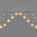 Гирлянда Арка со звездами 2,5 х 1,2 м 136 LED теплый белый прозрачный ПВХ IP20 230 В
