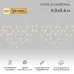 Гирлянда светодиодная Бахрома (Айсикл), 4,0х0,6м, 128 LED ТЕПЛЫЙ БЕЛЫЙ, белый КАУЧУК 3,3мм, IP67, постоянное свечение, 230В NEON-NIGHT (нужен шнур питания 315-00