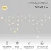 Гирлянда светодиодная Бахрома (Айсикл), 5х0,7м, 152 LED ТЕПЛЫЙ БЕЛЫЙ, белый КАУЧУК 2,3мм, IP67, постоянное свечение, 230В NEON-NIGHT (нужен шнур питания 315-001)
