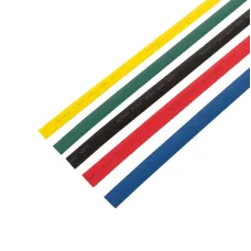 Термоусаживаемые трубки 12,0 6,0 мм, набор пять цветов, упаковка 50 шт. по 1 м, REXANT