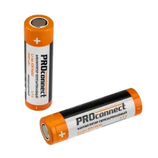 Аккумулятор 18650 unprotected Li-ion 2000 mAH 3.7 В PROconnect