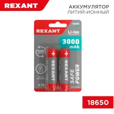 Аккумулятор 18650 unprotected Li-ion 3000 mAH 3.7 В