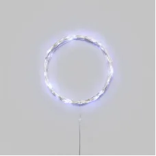 Гирлянда светодиодная Роса 10м 100 LED БЕЛЫЙ IP20 3хАА (в комплект не входят)