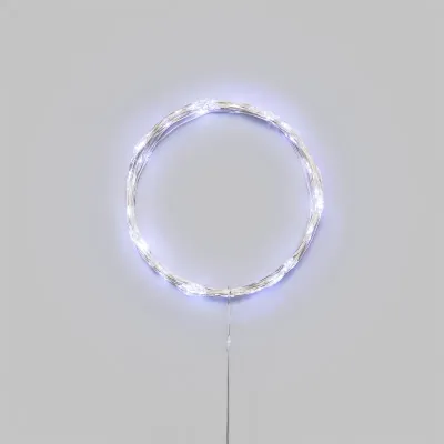 Гирлянда светодиодная Роса 10м 100 LED БЕЛЫЙ IP20 3хАА (в комплект не входят)