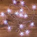 Гирлянда светодиодная Снежинки 20 LED белые 2,8 м