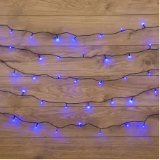 Гирлянда Твинкл Лайт 15 м, темно-зеленый ПВХ, 120 LED, синий