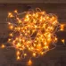 Гирлянда светодиодная универсальная 100 LED тёплый белый 10 м, прозрачный ПВХ, с контроллером