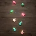 Гирлянда светодиодная Новый Год 1,5 м, прозрачный ПВХ, 10 LED, теплый белый, питание 2 х АА батарейки не в комплекте