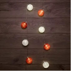 Фонарики тайские Магия 3,5 м, прозрачный ПВХ, 20 LED, теплый белый, питание 2 х АА батарейки не в комплекте