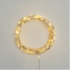 Гирлянда Роса с трансформатором 30 м, 300 LED, теплое белое свечение