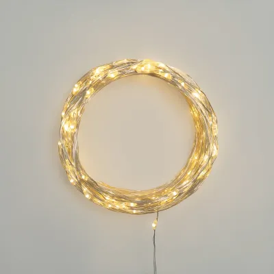 Гирлянда Роса с трансформатором 30 м, 300 LED, теплое белое свечение