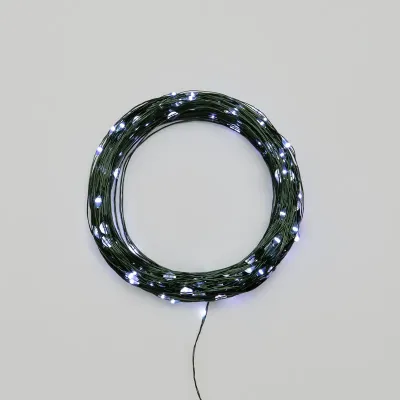 Гирлянда светодиодная Роса с контроллером 30 м 300 LED белый IP20 230 В зеленый провод