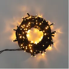 Гирлянда Твинкл Лайт 20 м, 240 LED ТЕПЛЫЙ БЕЛЫЙ, черный Каучук, IP67, динамика, 230В не соединяется NEON-NIGHT (нужен контроллер 217-204)