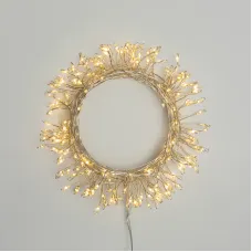 Гирлянда светодиодная Роса фейерверк с контроллером 10 м 250LED теплый белый IP20