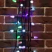 Гирлянда Мультишишки 23 мм, 10 м, 80 LED RGB, черный Каучук, IP65, быстрая смена цвета, 230В соединяется NEON-NIGHT (нужен шнур питания 315-000)