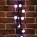 Гирлянда Мультишарики 38 мм, 10 м, 40 LED БЕЛЫЙ, черный ПВХ, IP65, постоянное свечение, 230В соединяется NEON-NIGHT (нужен шнур питания 303-500)
