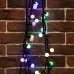 Гирлянда Мультишарики 23 мм, 10 м, 80 LED RGB, черный Каучук, IP65, быстрая смена цвета, 230В соединяется NEON-NIGHT (нужен шнур питания 315-000)