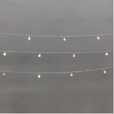 Гирлянда светодиодная Шарики 5 м 20LED IP20 прозрачный провод свечение мульти RG/RB контроллер 8 режимов 230 В