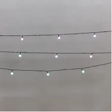 Гирлянда светодиодная Шарики 5 м 20LED IP20 зеленый провод свечение мульти RG/RB мигание 230 В