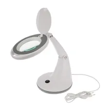 Лупа настольная 3D+12D 48 LED, белая