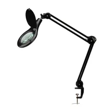 Лупа на струбцине 5D, 56 LED, d-127мм, черная