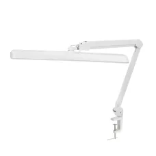 Лампа настольная бестеневая, струбцина, ECO light, 324 SMD LED с диммером, теплый/холодный цвет свечения, белая
