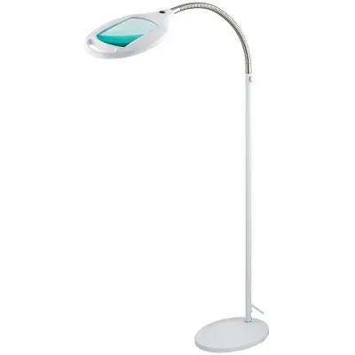 Лупа напольная , 3D, с подсветкой 42 LED, белая