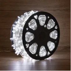 Гирлянда LED клип-лайт 12 V, прозрачный ПВХ, 150 мм, диоды белые Flashing белый
