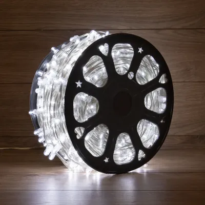 Гирлянда LED клип-лайт 12 V, прозрачный ПВХ, 150 мм, диоды белые Flashing белый