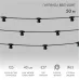 Гирлянда Belt-Light 2 жилы, 50 м, шаг 40 см, 125 патронов E27, IP65, черный провод каучук