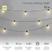 Гирлянда уличная лофт, черный каучук, 20 прозрачных ламп х 5 LED, влагостойкая IP44