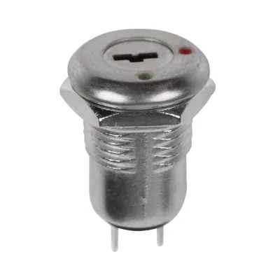 Выключатель ключ диаметр 12 250В 0.5А (2с) вкл-выкл (K12-01)