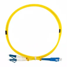 Патч-корд оптический одномодовый (SM) 9/125 OS2 LC/UPC–SC/UPC 3мм дуплекс LSZH 1м желтый