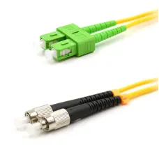 Патч-корд оптический переходной SM. 9/125 (OS2) SC/APC-FC/UPC Duplex PVC 5м,