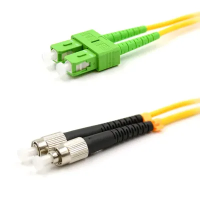 Патч-корд оптический переходной SM. 9/125 (OS2) SC/APC-FC/UPC Duplex PVC 5м,