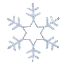 Фигура световая Снежинка белый, 55x55 см, мерцающая