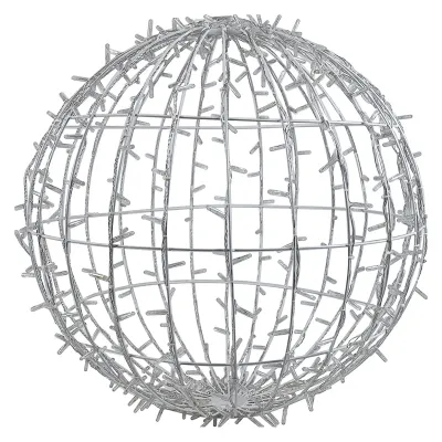 Фигура светодиодная Шар диаметр 50см 200LED теплый белый эффект мерцания 230В