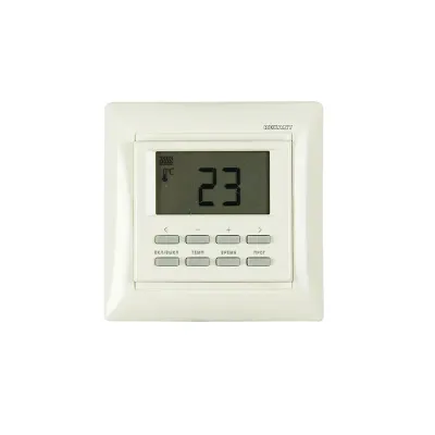 Терморегулятор программируемый RX-527H, бежевый, совместим с Legrand серии Valena, REXANT