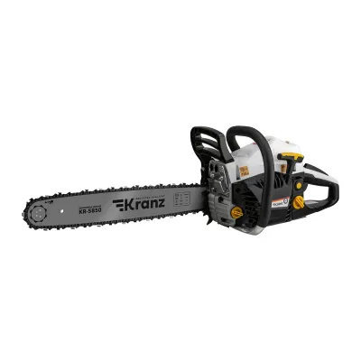 Пила цепная бензиновая KR-5850, шина 50см, 4,1 л.с, шаг 0,325, 76 звеньев