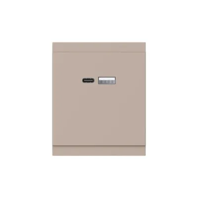 Розетка SETE USB-A+Type-C 3А с функцией быстрой зарядки кашемир IP20/IP44