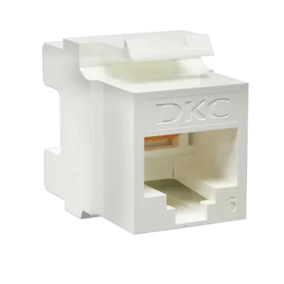 Модуль Кейстоун (Keystone) RJ45 CAT6 неэкр180 градусов белый
